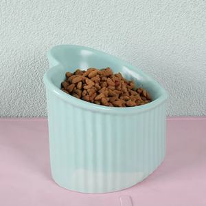 Promozione a basso prezzo di ciotole per cani e gatti in ceramica a forma di cuore slow food presso la fabbrica di origine - Product Image 3