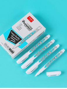 1PC 0.7/1.0/2.5mm <b>Permanent</b> Oily White <b>Markers</b> Set Waterproof Non-Erasable Twin Art Graffiti Tire Painting Custom Logo - Product Image 5