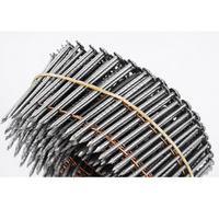 Clous en bobine galvanisés Yizhengyu 2,5 mm x 50 mm à tige annelée pour cloueuse pneumatique, pour palettes, caisses, emballage d'exportation en vrac