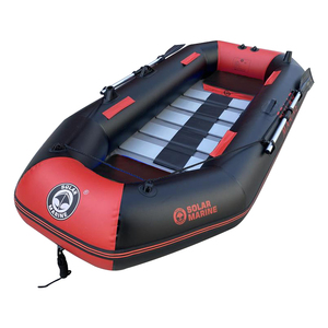 Bote Inflable SOLARMARINE de 7.5 pies para 2 Personas, Kayak, <span class=keywords><strong>Balsa</strong></span>, Dinghy con Fondo de <span class=keywords><strong>Madera</strong></span> para Adultos, con Remos y Bomba de Aire - Product Image 3