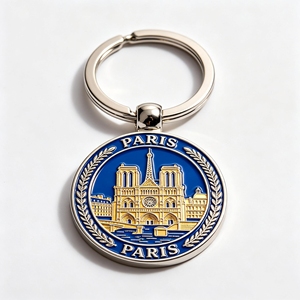 Porte-clés Souvenir Touristique Premium en Métal, Reliefs 3D Personnalisés, Émail Dur, Cadeau Commémoratif Urbain pour <span class=keywords><strong>Agence</strong></span> de Voyage - Product Image 1