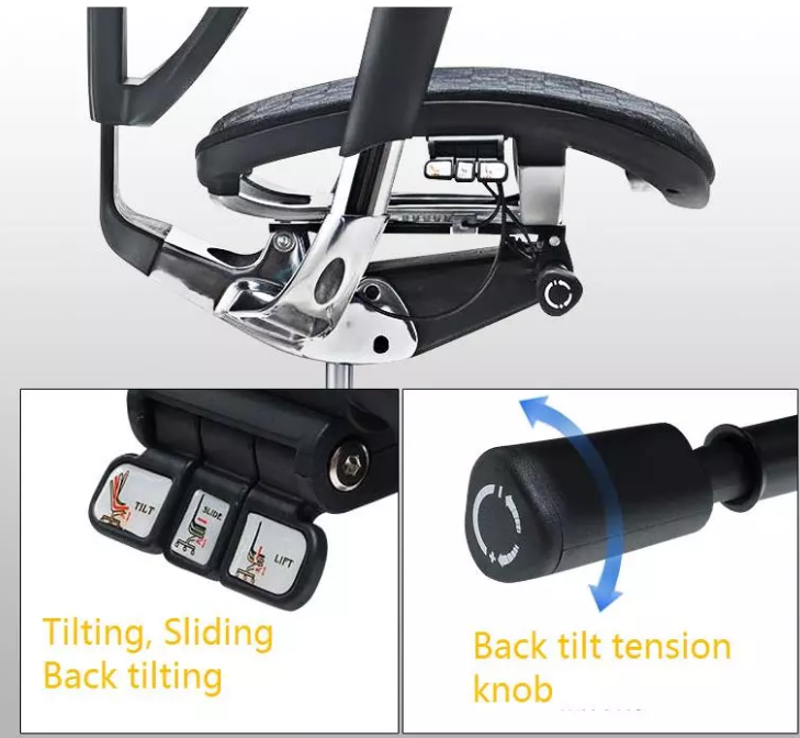 fabric chair fully adjustable 5 years warranty multi-functional high quality mesh ergonomic chair office