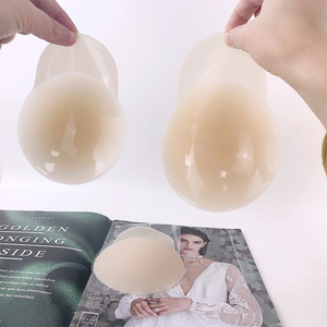 Klebender nahtloser träger loser Hebe-BH mit wieder verwendbarem Silikon-Nippel aufkleber Wasch bare Push-up-Nippel abdeckungen - Product Image 5