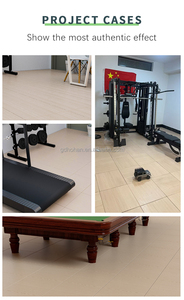 Estera de goma de grano de madera de PVC de alta densidad de fábrica de Guangzhou para la escuela/oficina/gimnasio suelo de gimnasio de goma de Pvc reciclado ecológico - Product Image 3