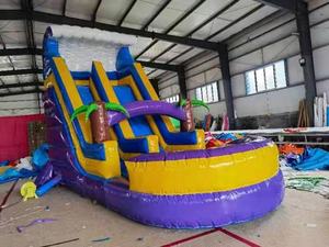 Высококачественная летняя большая надувная водная горка для детей, для игр на открытом воздухе и в помещении с бассейном, заводская цена - Product Image 6