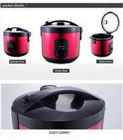 Penanak nasi listrik mewah Manual nasional otomatis 1,8 l DENGAN HARGA bunga 700w 900w