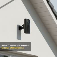 Antenne TV numérique extérieure et intérieure ANTOP HDTV pour la réception des signaux DVB-T/T2, ATSC, ISDB-T et DTMB
