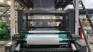 자동 3 층 ABC HDPE/LDPE/PE 자동 고속 분사 필름 압출기 필름 분사 기계 필름 생산 라인 - Product Image 3