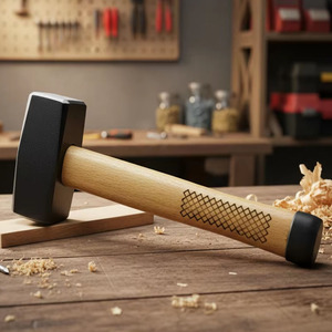 Martillo de Piedra de Grado Industrial para Albañiles con Mango de Madera, Personalizable OEM - Product Image 1