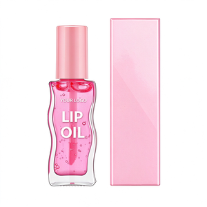 Aceite Labial HKH que Cambia de Color con Aceite de Aguacate, Brillo Labial Hidratante y Voluminizador, Botella de Vidrio Ondulada, Fabricante OEM ODM de Marca Privada - Product Image 4
