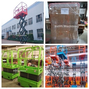 Diskon gunting hidrolik elektrik mendorong sendiri platform kerja udara dalam ruangan luar ruangan 300kg 3m 4m 5m 6m 10m 12m 14m - Product Image 6