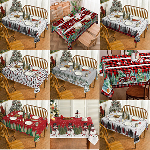 Mantel Navideño para Mesa de Comedor, Personalizado, Lavable, de Poliéster, para Decoración de Fiestas en Casa - Product Image 1