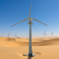 Système de production d'énergie éolienne à axe horizontal de 100 kW, type de contrôle électrique pour l'ingénierie