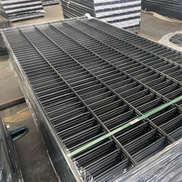 Clôture en treillis métallique à double barre 656 Panneau de treillis métallique à double fil 686 Clôture à double fil horizontal Modélisation 3D Écologique Imperméable
