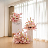 Fleur artificielle en soie rose à l'aspect naturel, décoration de bienvenue, éternelle et écologique, marque QiYing Victory, pour mariage, multi-usages