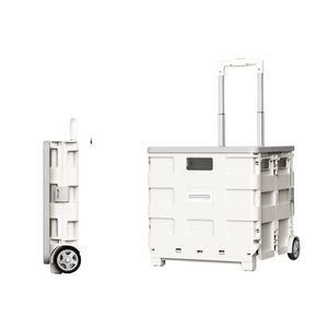 Carrito con ruedas plegable barato, equipaje compacto, carritos de compras plegables portátiles, carrito de mano plegable para supermercado