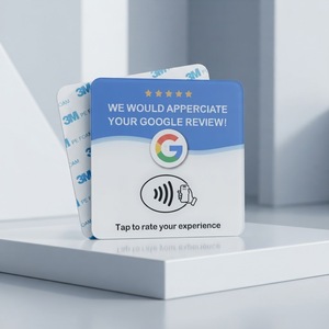 CLF CLF-C251211001 Reusable ISO 80x80mm Epoxy/Acrylic RFID Tag PVC Card NTAG215 Chip Mini NFC <strong>QR</strong> <strong>Code</strong> 13.56MHz Waterproof Access - Product Image 5