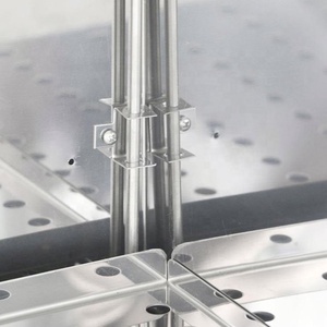 Armarios de cocina de carro de calentamiento de Piate caliente eléctrico de acero comercial con dos puertas - Product Image 6