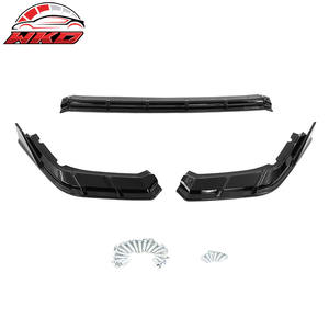 Lèvre de pare-chocs avant compatible avec Honda Civic 2022-2024 11e génération style FE-C, spoiler noir brillant 3 pièces, pièces auto de haute qualité, kit carrosserie - Product Image 6