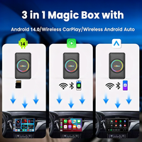 Caja CarPlay Inalámbrica para BMW con Sistema Android 14, 2GB+16GB, Descarga Cualquier Aplicación, YouTube/Netflix Integrados, Duplicación de Pantalla