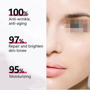 Sérum d'essence pour le visage à l'acide hyaluronique, hydratation intense, nourrissant, éclaircissant le visage, adoucissant, cosmétique, vente en gros d'usine - Product Image 3
