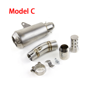 ท่อไอเสียสแตนเลสสำหรับรถจักรยานยนต์ ท่อกลาง ท่อเชื่อมต่อ สำหรับ KAWASAKI Ninja 400 Ninja 500 Z400 Z500 E - Product Image 5