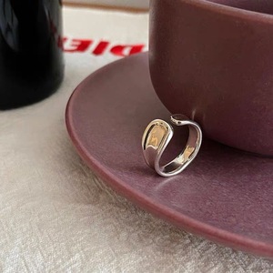 S925 Silver Geometric <b>Open</b> <b>Ring</b> For Women Minimalist Plain Band Everyday Wear - Product Image 1