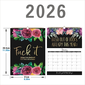 Tùy chỉnh qua biên giới 2026 18 tiếng anh tường lịch, thương mại nước ngoài lịch phiên bản đặc biệt in ấn hàng tháng lịch - Product Image 5