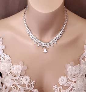 Collar de tenis de plata 925 con moissanita de múltiples formas, piedras blancas transparentes, elegante joyería de moda para bodas y fiestas. - Product Image 3