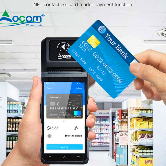 6Inch Android 13 Smart Touch Screen Pos System Device 8-Core Mobile Handheld Portable Pos Terminal with Printer