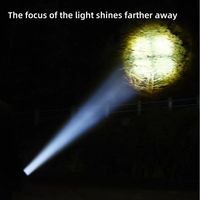 Linterna LED XHP100 de Alta Potencia 2026, Recargable, 4 Núcleos, Zoom, USB, Linterna de Mano para Camping, Actividades al Aire Libre y Emergencias