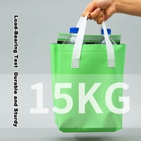 Tas Pengantar Makanan Terisolasi Grosir Logo Kustom Tas Thermal Non Woven untuk Takeaway Produsen MOQ Rendah