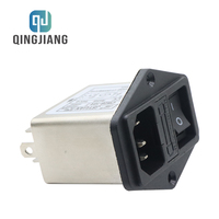 CW2B-10A-T trois-en-un AC chaud 115/250V interrupteur fusible monophasé EMI filtre de puissance prise ligne-conditionneur LV produits