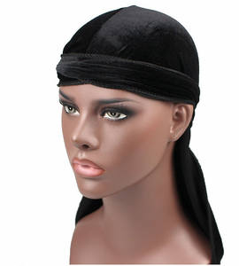Nouveau Turban <span class=keywords><strong>Bandana</strong></span> en Velours Durable, Design Chapeau Pirate à Nouer, pour l'Extérieur, <span class=keywords><strong>Chimiothérapie</strong></span> & Durag - Product Image 3