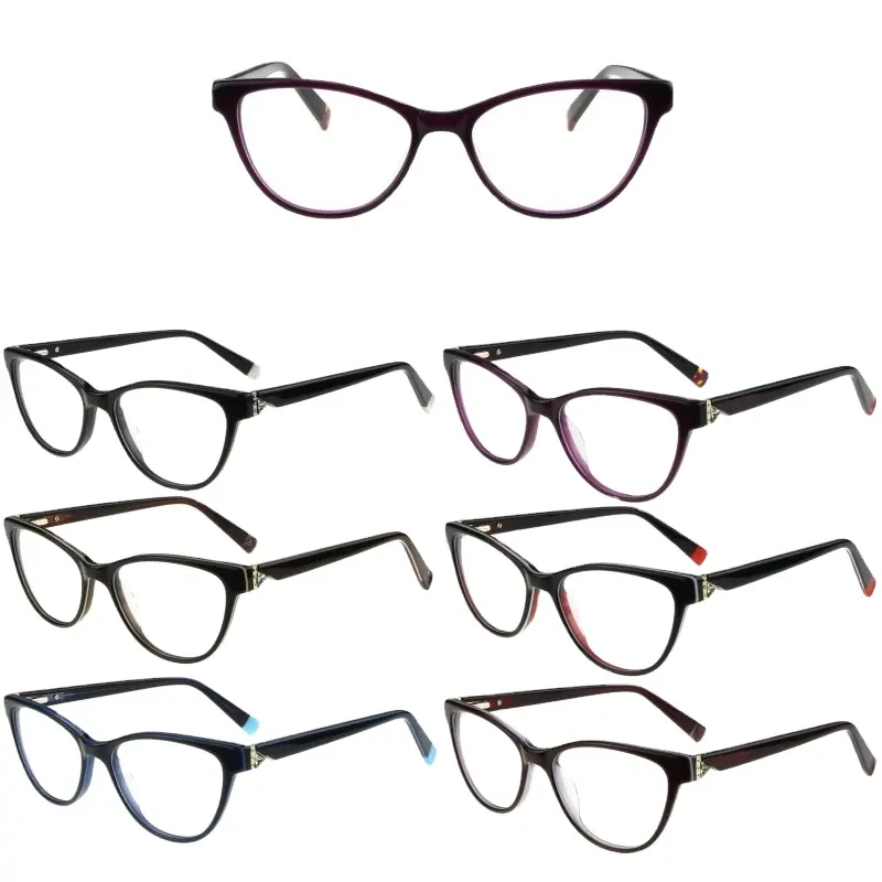 Billige brillen Acetat brillen China dame optische rahmen