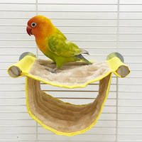 Nouvelle vente en gros de haute qualité hiver chaud flanelle oiseau hamac Double couche perroquet nid lit