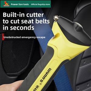 Marteau de sécurité automobile Power <span class=keywords><strong>Lion</strong></span> W4617, brise-vitre multifonctionnel, outil d'autodéfense, brise-vitre de voiture, Chine - Product Image 2