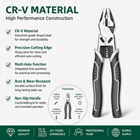 Pince à dénuder et à couper multifonction industrielle 9'' en acier CR-V, ensemble de pinces universelles pour bricolage, fabricants de pinces universelles OEM