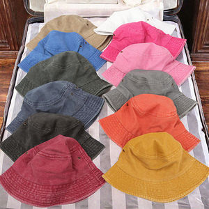 Sombreros de Pescador de Algodón Jersey Lavado, Plegables, para Uso Diario, Verano, Viajes, Playa, Protección Solar, Colores Lisos, para Hombres y Mujeres - Product Image 3