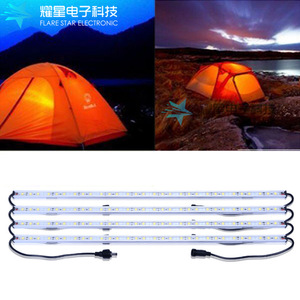 Flare Star Electronic <b>Led</b> Camping <b>Light</b> <b>Bar</b> 510Mm White 4Pcs With Switch Control For Outdoor Tent Use - Product Image 3