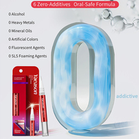 Removedor de manchas de dientes portátil de etiqueta privada, pluma blanqueadora de dientes, 2ml, 3% de peróxido de hidrógeno, pluma blanqueadora con sabor a menta para dientes