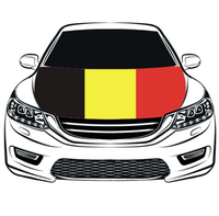 Housse de capot de voiture personnalisée en gros, motif drapeau français, pour le jour de match de football mondial, décoration de voiture avec design drapeau national
