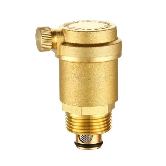 room HVAC Floor heating system DN15-DN25 pressure 1.6Mpa brass External thread automatic manifold air vent valve