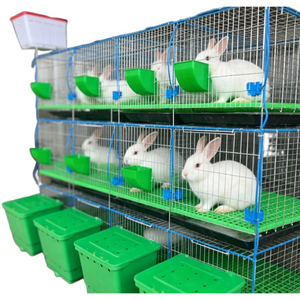 Jaulas Apilables Resistentes para Conejos para Cría Industrial con Bandejas de Fácil Limpieza y Comederos - Product Image 2