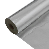 Feuille d'isolation en aluminium FSK renforcée avec un revêtement en fibre de verre tridirectionnelle pour barrière à la vapeur de laine de verre
