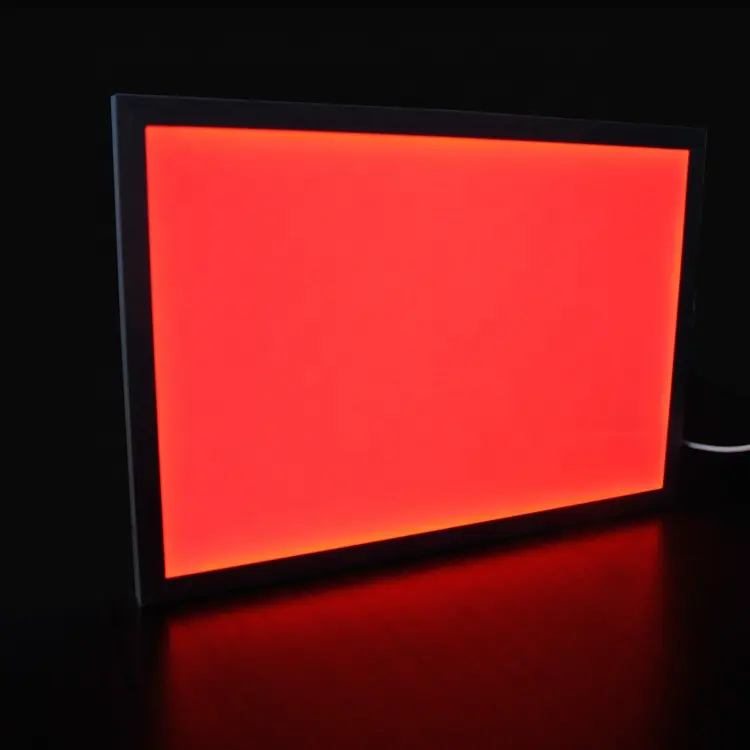 Panel LED acrílico en forma de L para estantes de exhibición, forma de L, LED iluminado, tamaños personalizados, mostrador cosmético acrílico, pantallas cosméticas d
