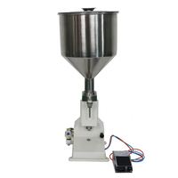 Machine de remplissage semi-automatique électrique 200 ml pour liquides, pâtes, miel, huile, eau, en canettes et bouteilles en verre/plastique avec pompe