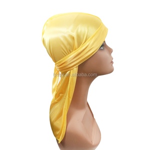 Durag da Uomo, <span class=keywords><strong>Bandana</strong></span> <span class=keywords><strong>Nera</strong></span>, Copricapo in Raso, Sciarpa per <span class=keywords><strong>Capelli</strong></span>, <span class=keywords><strong>Bandana</strong></span> Etnica Personalizzata, Cappello da Pirata OEM - Product Image 2