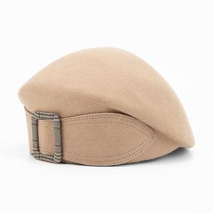 A121004 Sombrero de Fieltro 100% Lana con Decoración de Lazo, Gorra Estilo Boina Vantage para Mujeres Elegantes - Product Image 1