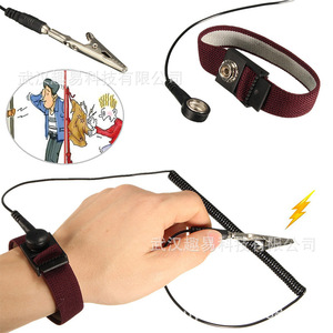 Antistatic Wrist Strap Claret Color 1000000 Surface Resistance For Mobile Phone <b>Repair</b> <b>Electronics</b> <b>Repair</b> <b>Part</b> - Product Image 4